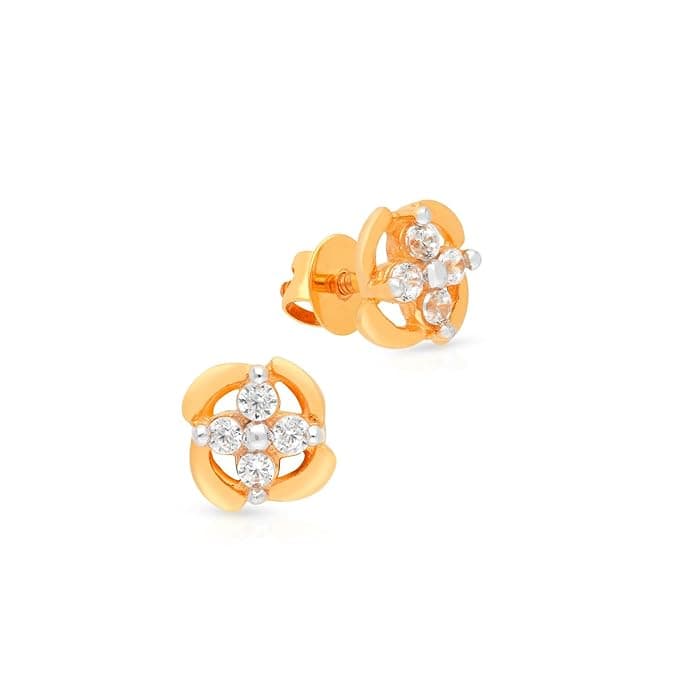 Malabar Gold & Diamonds 18kt Gold Earrings Amazon VastraAI