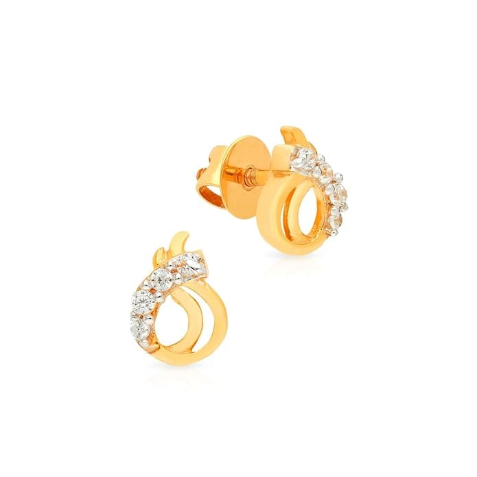 Malabar Gold & Diamonds 18kt Gold Earrings Amazon VastraAI